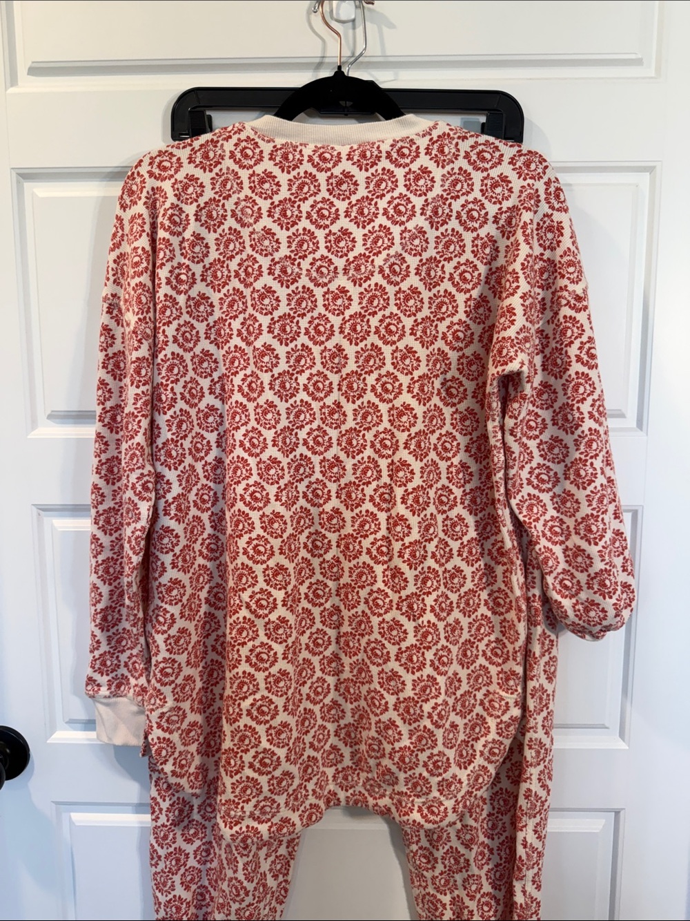 By Anthropologie Long-Sleeve Waffle Knit Pyjama set small - Picture 6 of 9